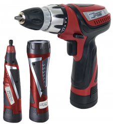Cordless Drill Grinder LED Lamp Li-ion Bag Kit RD