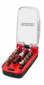 Накрайници и магнитен държач бърз захват 1/4" 15 бр. к-т RAIDER