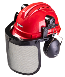 Safety Steel Mesh Helmet With Earmuffs